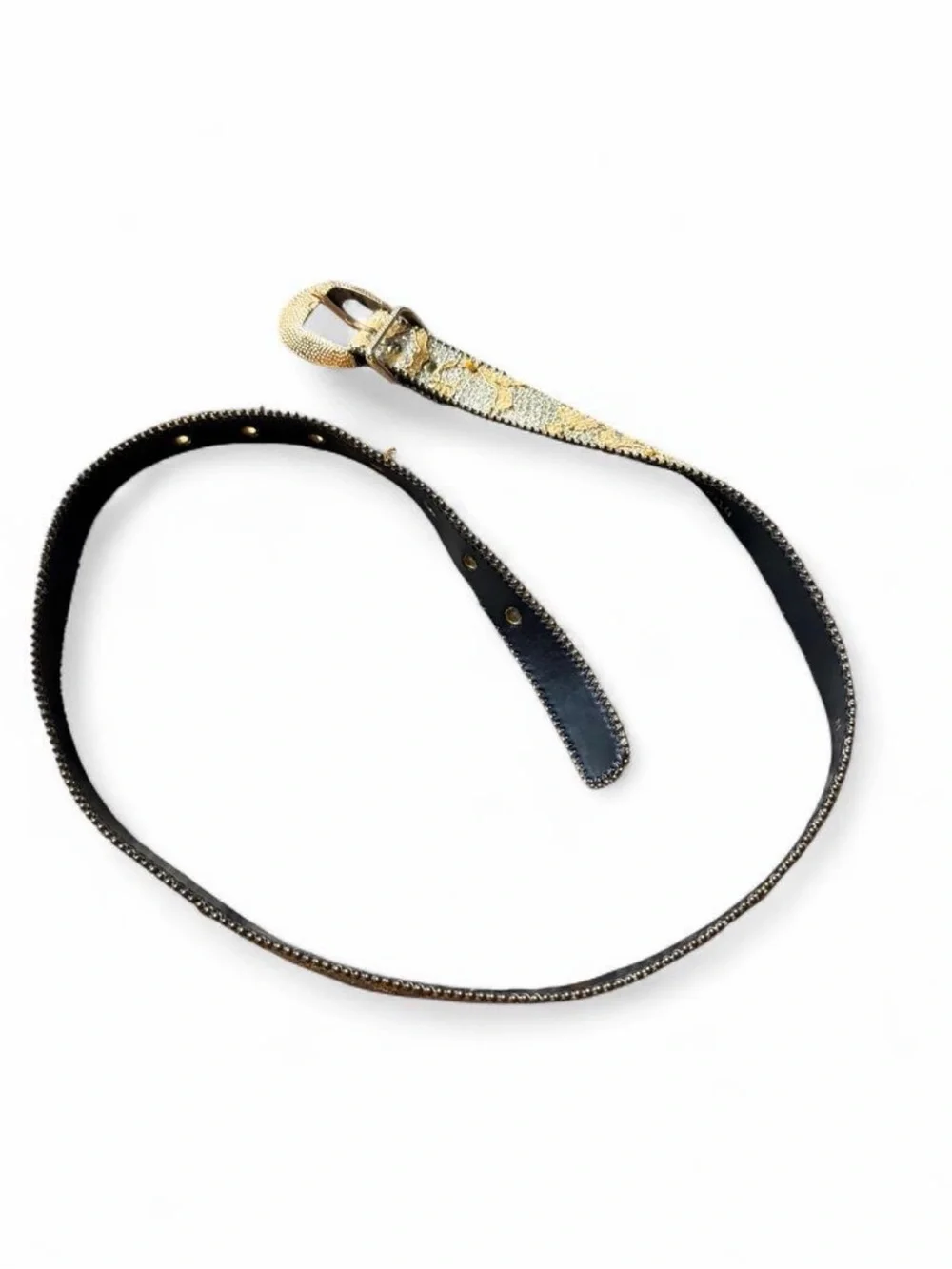 Gold & Black Women's Belt